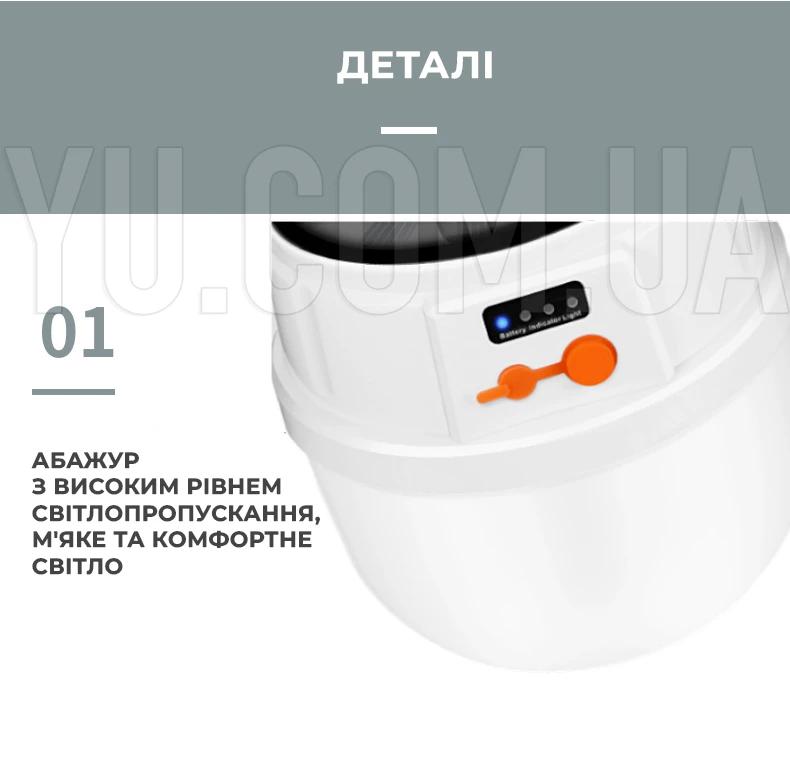 Лампа для кемпінгу Solar BL 2022 на сонячній батареї Лампа для кемпінгу Solar BL 2022 на сонячній батареї